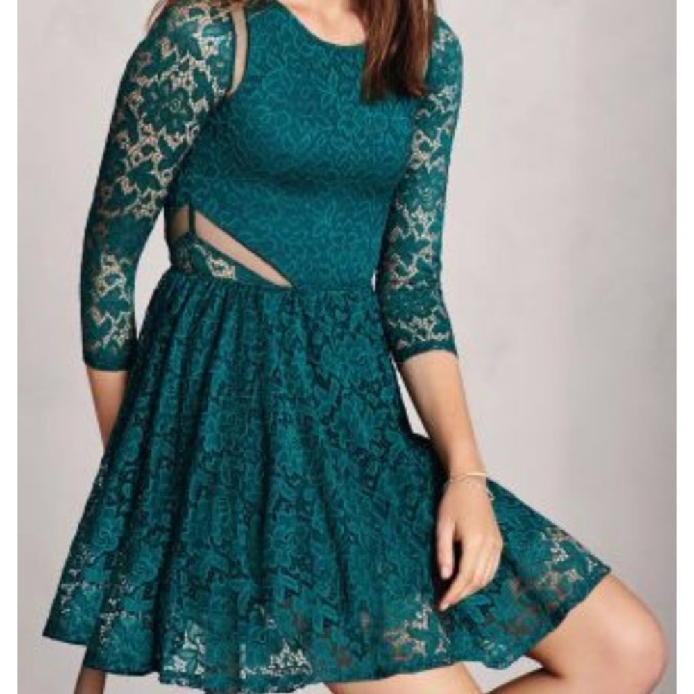 Green abercrombie lace dress